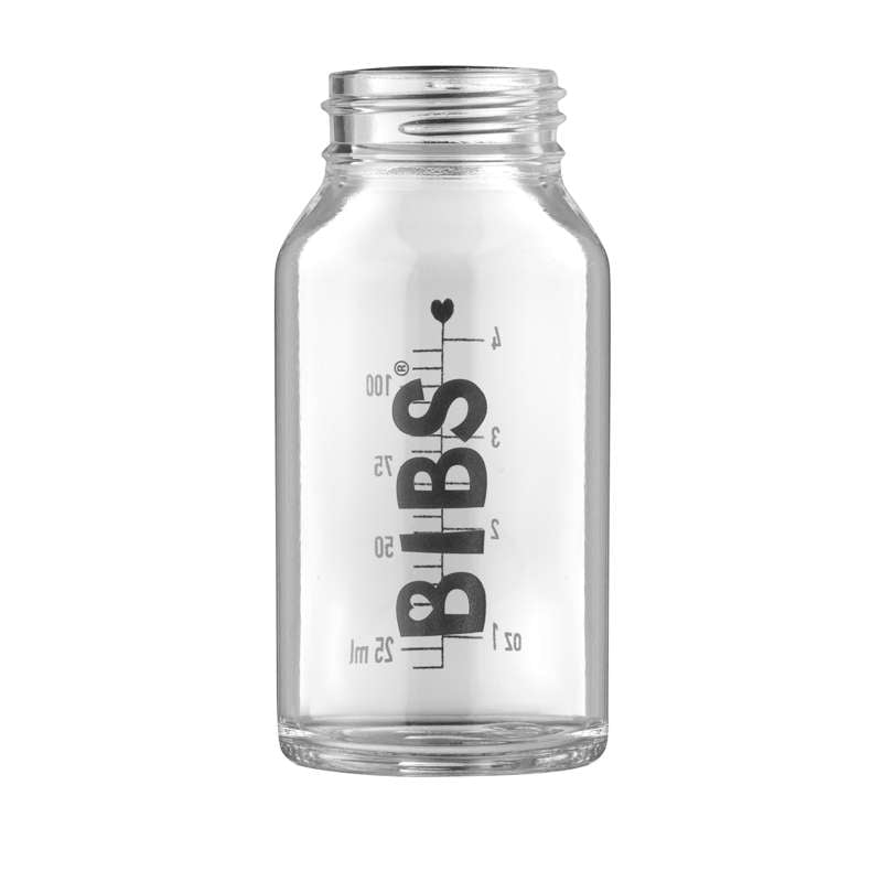 BIBS Bottle - Small Bottle i Glas - 110 ml.