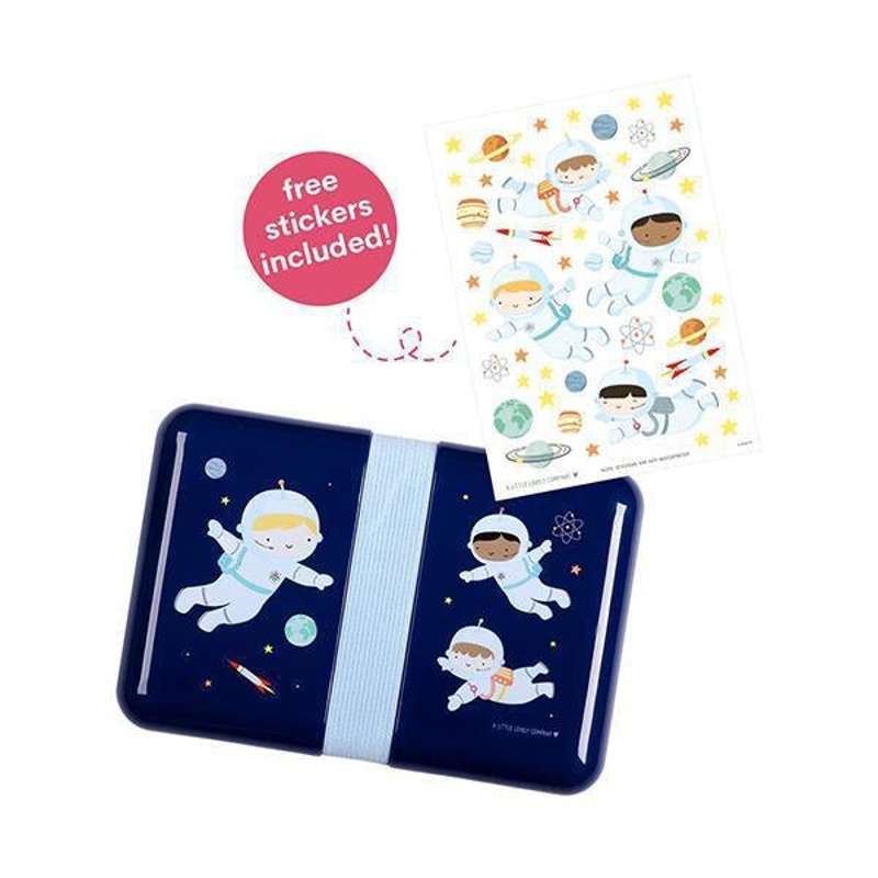 A Little Lovely Company Lunchbox - Astronaut - Navy