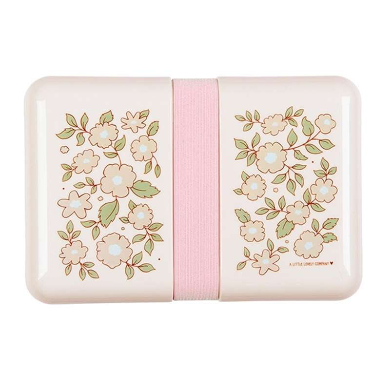 A Little Lovely Company Lunchbox - Blossoms - Light Pink