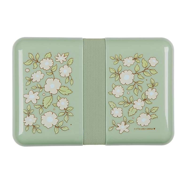 A Little Lovely Company Lunchbox - Blossoms - Sage