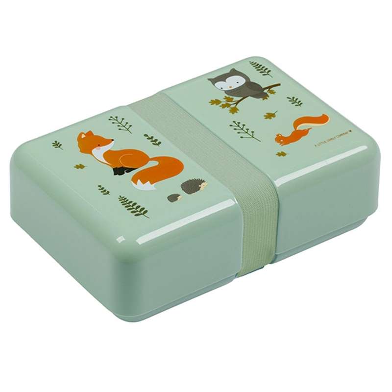 A Little Lovely Company Lunchbox - Forest Friends - Sage