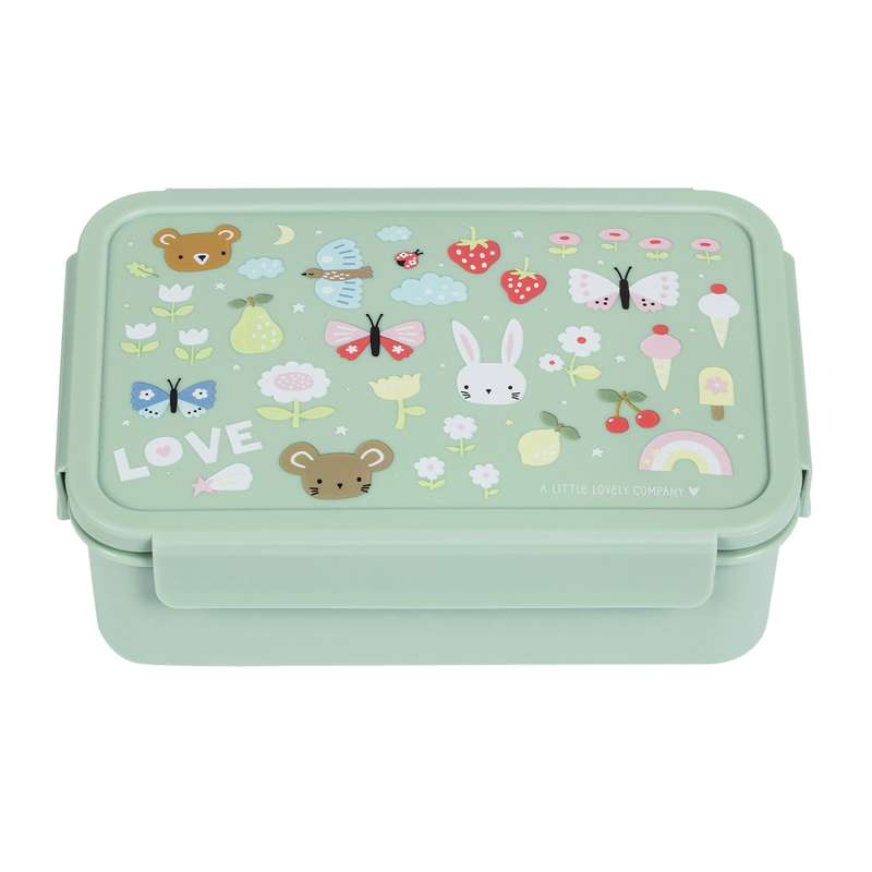 A Little Lovely Company Remindable Bento Lunch Box - Joy - Mint