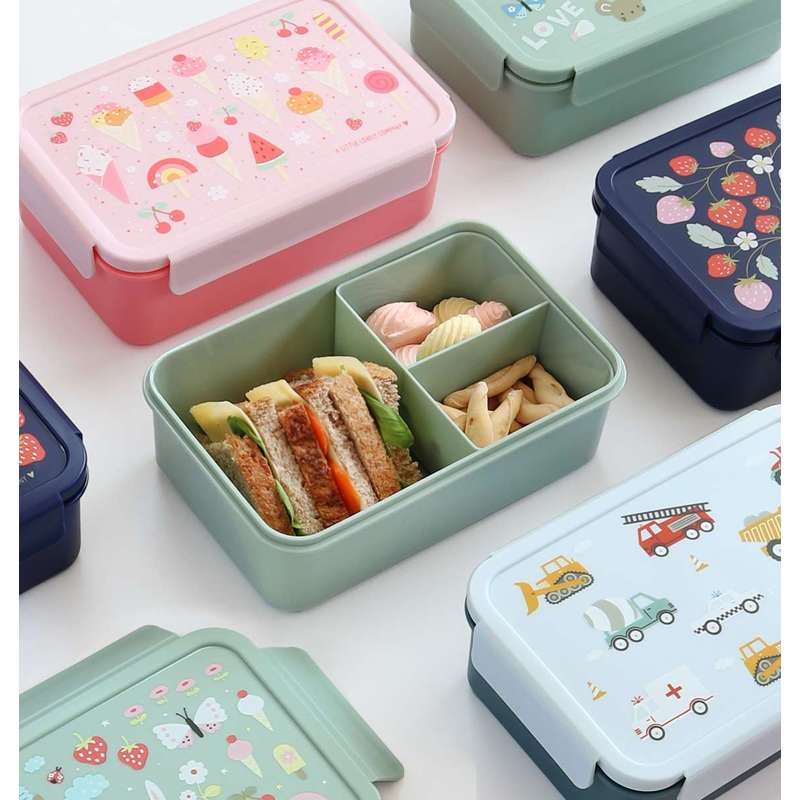 A Little Lovely Company Remindable Bento Lunch Box - Joy - Mint