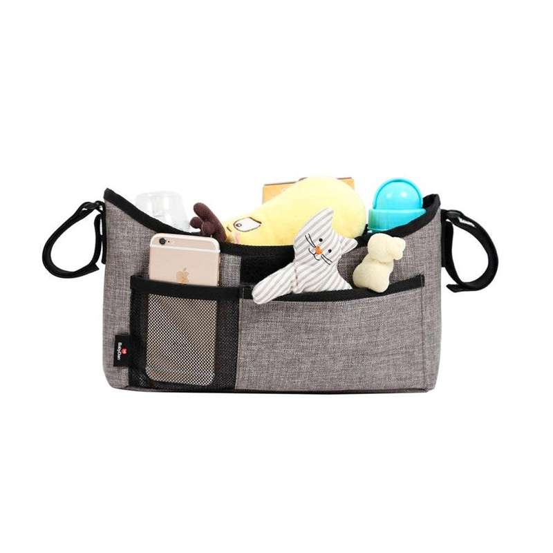Baby Dan Bag for stroller, gray/black
