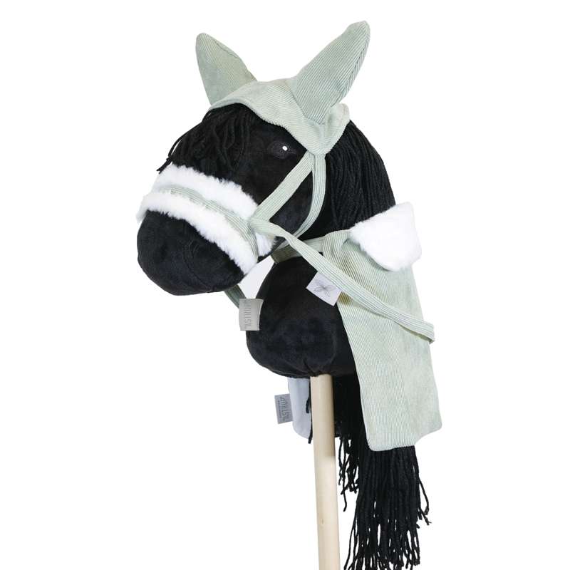 By Astrup Grime, Blanket and Hat for Stick Horses in green