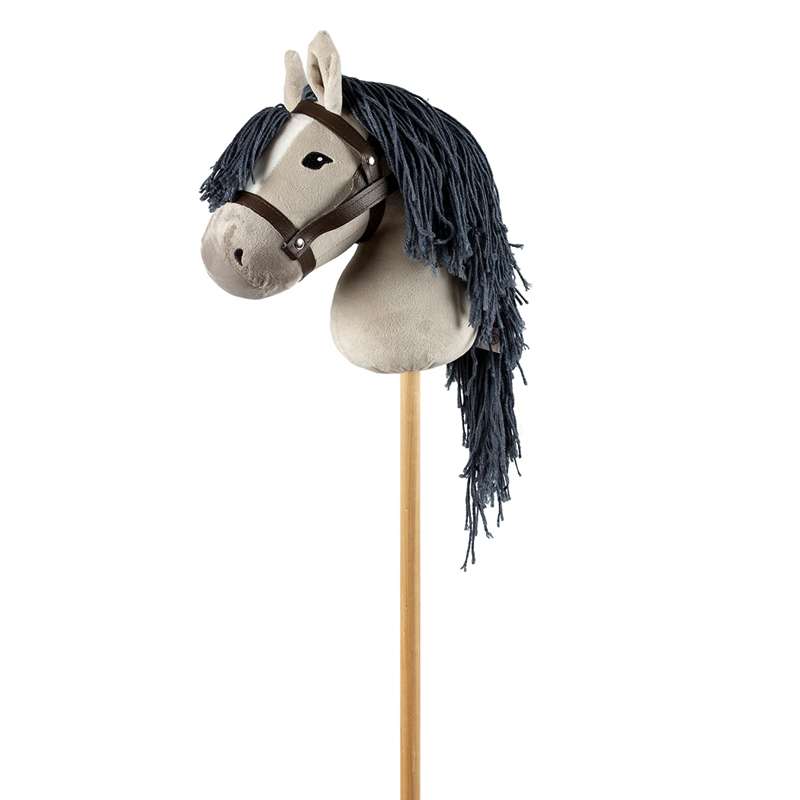 By Astrup Hobby Horse - Gray with Dark Gray Mane - 68 cm.