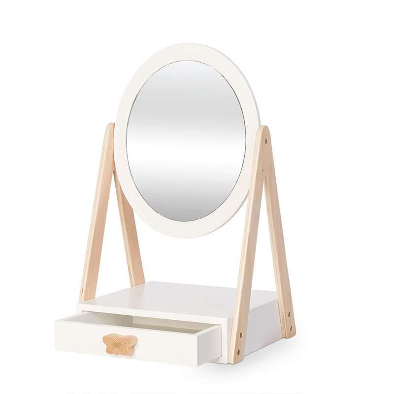 Astrup Makeup Mirror with Drawer in wood