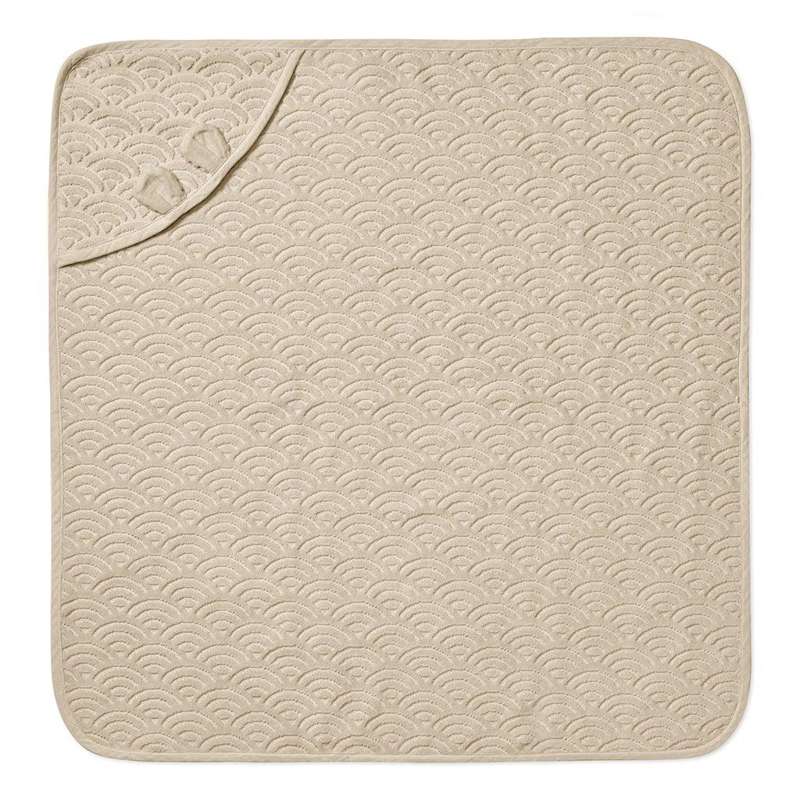 Cam Cam Copenhagen Baby Towel, 80x80cm - GOTS Almond