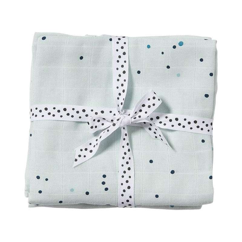 Done by Deer Swaddle 2-pack Dreamy dots - Blue