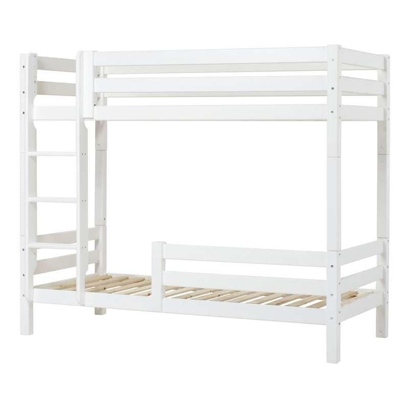 Hoppekids ECO Luxury High Loft Bed 90x200 cm with two bed rails, White