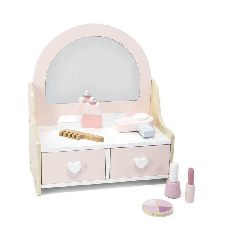 Kid'oh Makeup table in wood with accessories