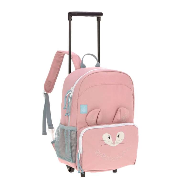 Lässig Children's Bag with Detachable Wheel Frame - Chinchilla - Pink