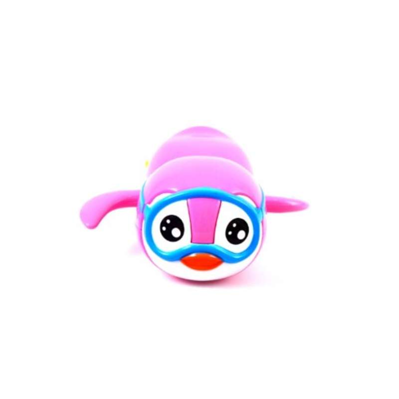 Magni Bath Fun Pull Along Bath Toy - Pink Penguin