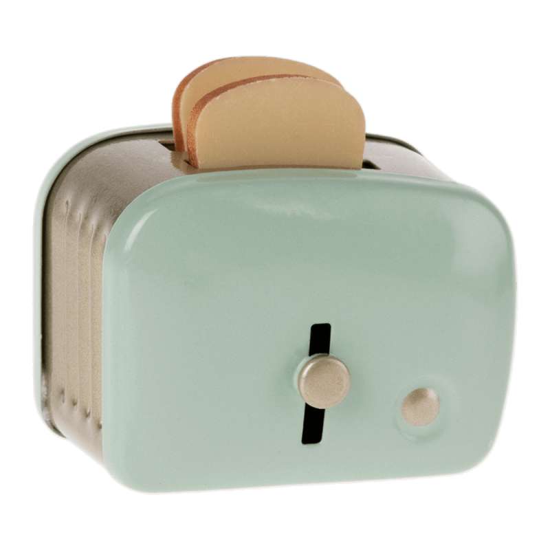 Maileg Miniature Toaster with Bread Slices - Mint (4.5 cm.)
