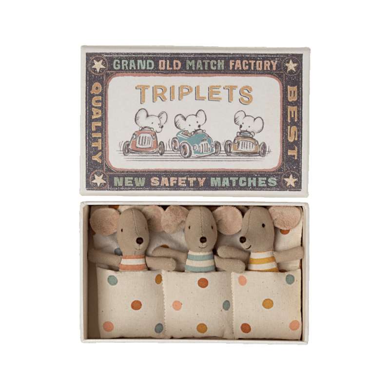 Maileg Mouse Triplets in Box (9 cm.)