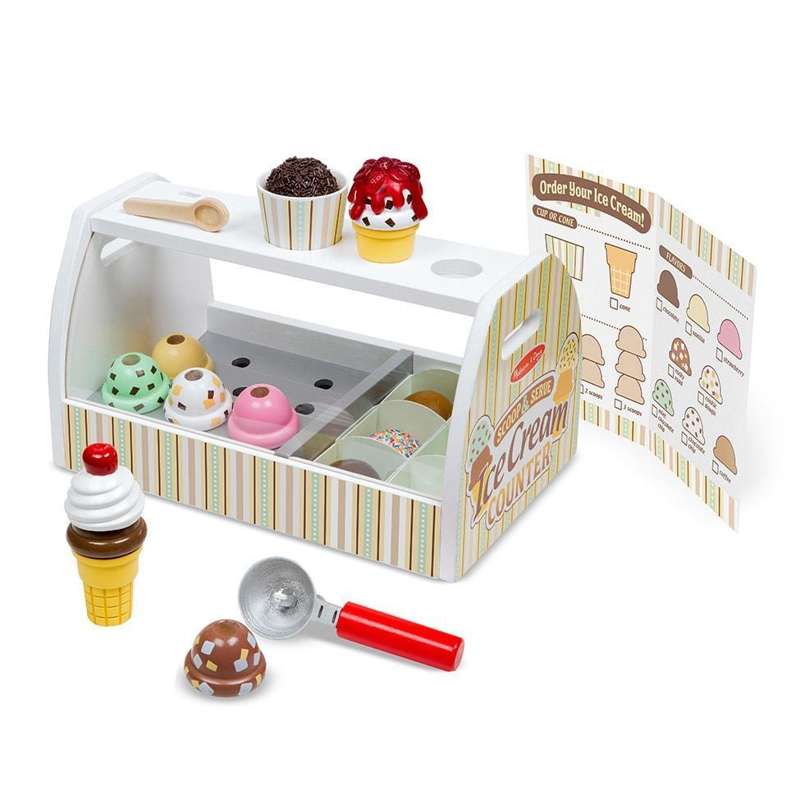 Melissa & Doug Large Ice Cream Shop with Accessories