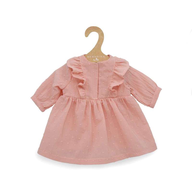 Memories by Asi Doll Clothing (43-46 cm) Long-sleeved Dress - Pink