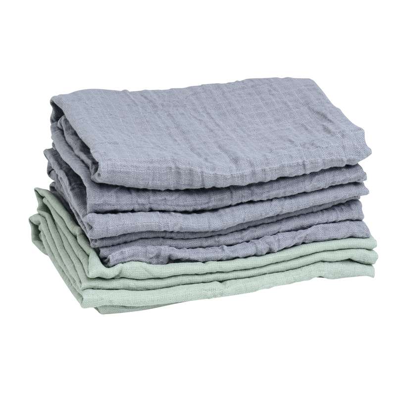 Mininor Cloth Diapers - Gray/green (6-pack) Organic