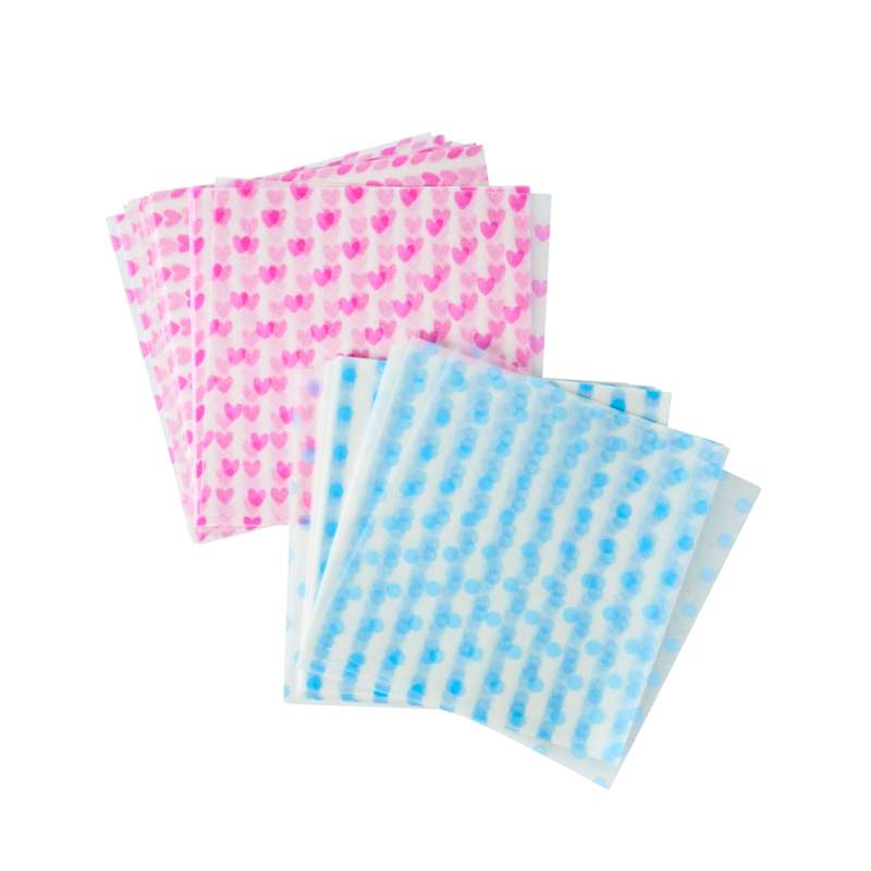 RICE 50 pieces Sandwich paper - Small - Hearts - Pink