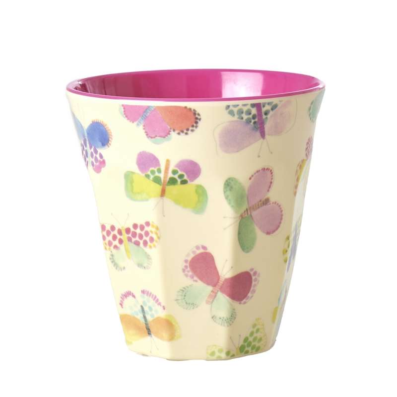 RICE Cup - Medium - Butterfly - Pink