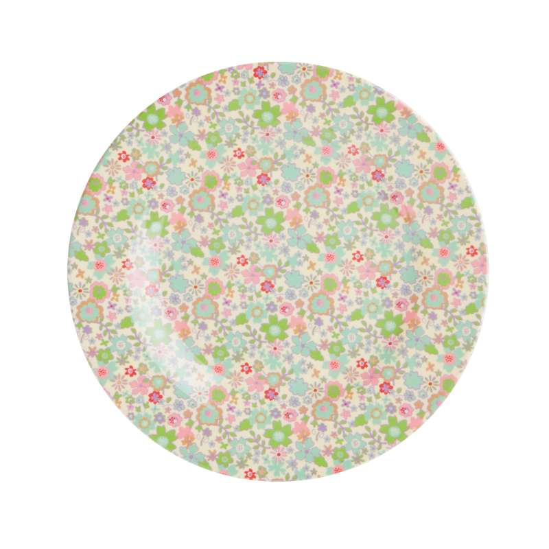RICE Plate - Small - Pastel Fall Floral Print