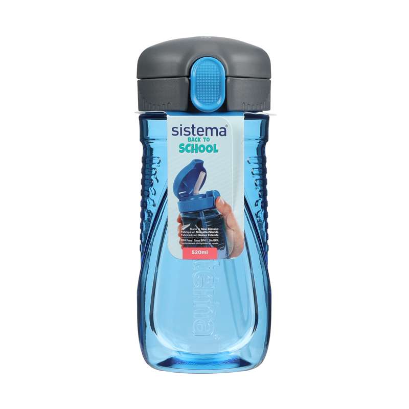 Sistema Water Bottle - Tritan Quick Flip - 520 ml. - Back to School - Blue
