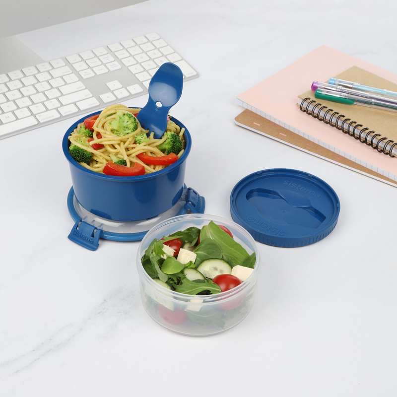 Sistema Lunch Stack To Go - 965 ml - Ocean Blue