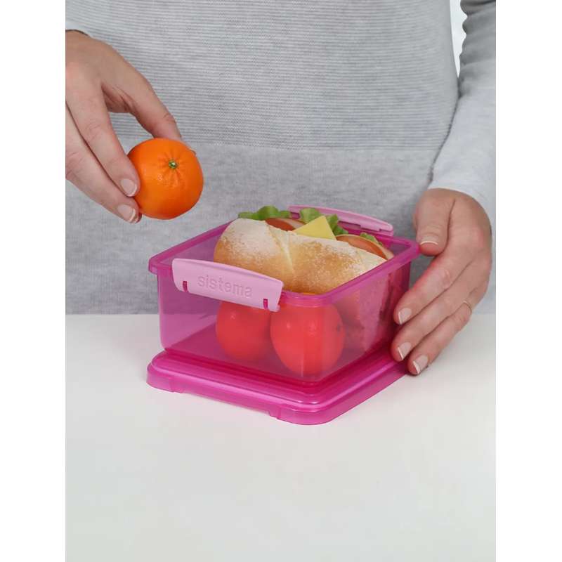 Sistema Lunch Box - Lunch Plus - 1 Compartment - 1.2L - Pink