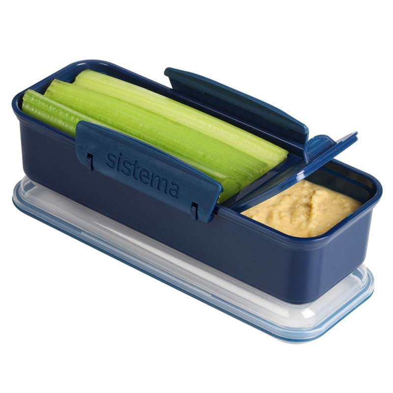 Sistema RENEW - Snack box - Snack Attack Lunch - 2 compartments - 410 ml - Navy