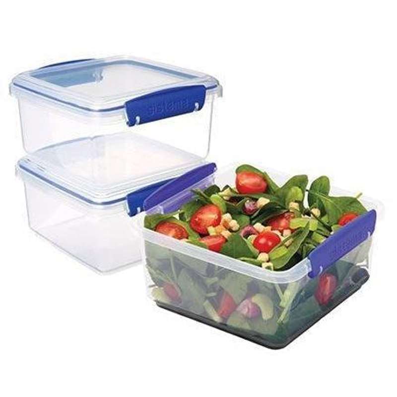 Food Storage Containers System - Klip-It - 3-Pack - 1.2L - Dark Blue