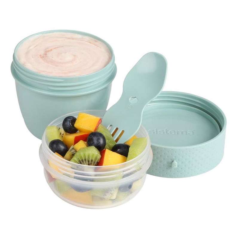 Sistema RENEW - Snack bucket with fork - 2-part - 515 ml - Mint