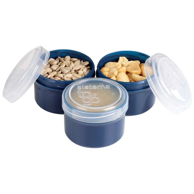 Sistema RENEW - Snack containers - 3-Pack - 35 ml - Navy