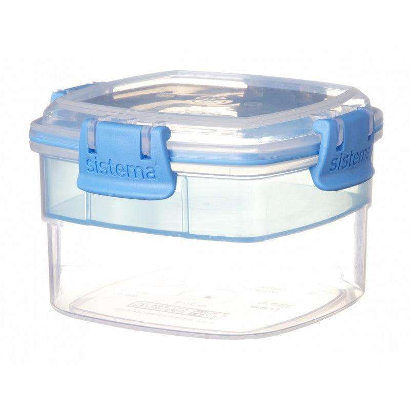 Snackbox System - To Go - 2-Part - 400 ml - Clear/Blue