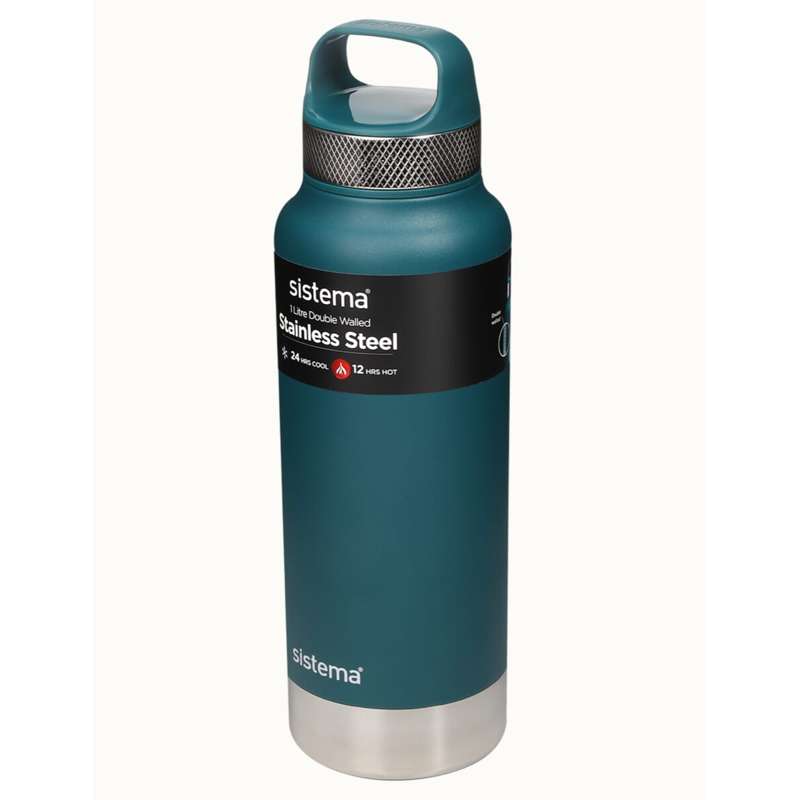Thermos Flask System - Stainless Steel - 1L - Deep Teal