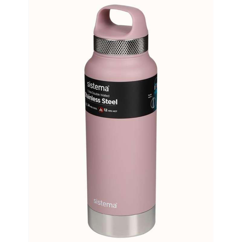 Thermos Flask System - Stainless Steel - 1L - Dusty Pink