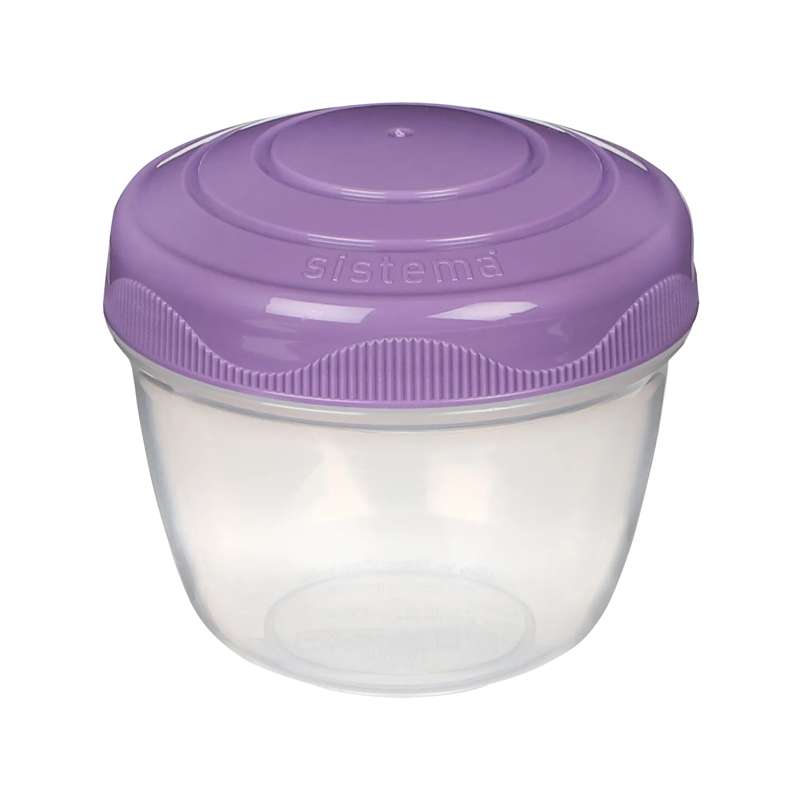 Sistema Yogurt Container with Screw Lid - 150 ml - Misty Purple