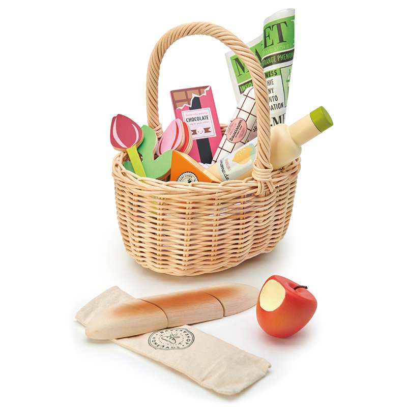 Tender Leaf - Woven Basket with Goods