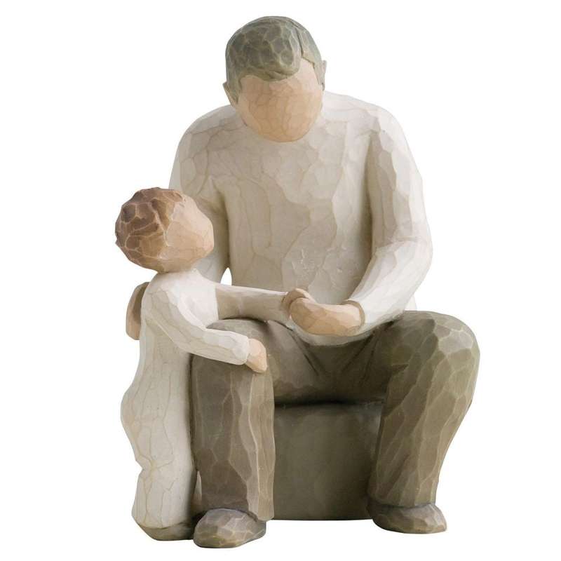 Willow Tree Grandfather figurine (grandfather with little grandchild)