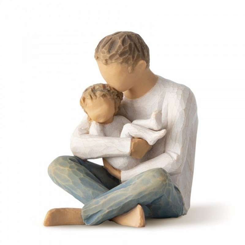 Willow Tree Little One figurine (father with little child)
