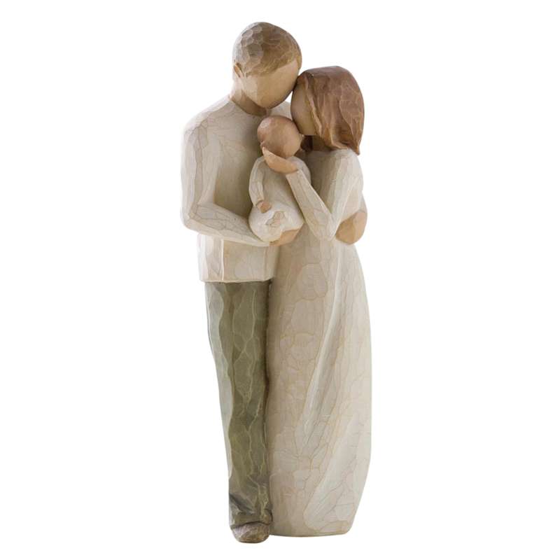 Willow Tree Our Gift figur (mother and father with baby)