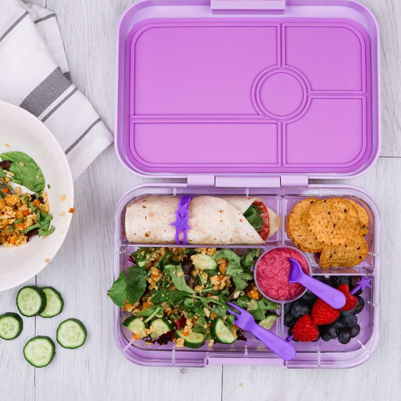 Yumbox Accessories - Lunch-Punch Minis and Mini Fork - 3 Sets - Blue/Black